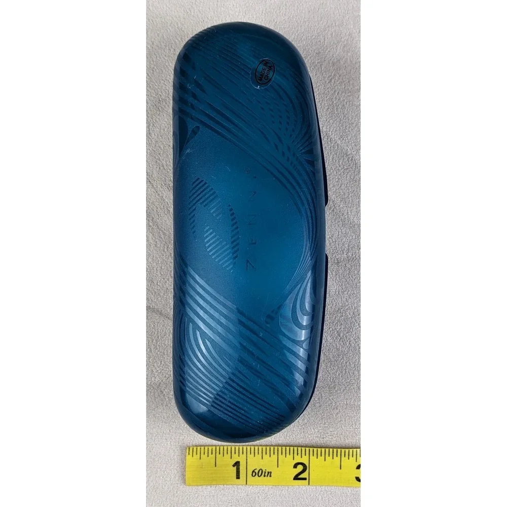 Zenni Optical Eyewear Eyeglasses Hard Plastic Case Teal Green